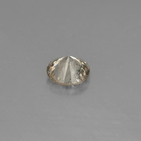 Diamante amarelo natural 0,17ct, corte redondo, VS