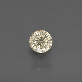 Diamante amarelo natural 0,17ct, corte redondo, VS