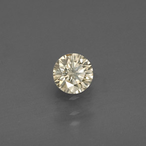 Diamante amarelo natural 0,17ct, corte redondo, VS
