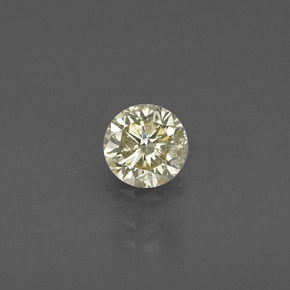 Diamante amarelo natural 0,20ct, corte redondo, VS
