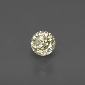 Diamante amarelo natural 0,20ct, corte redondo, VS