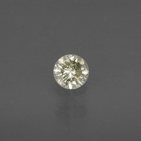 Diamante champanhe Natural 0.19ct, Corte Redondo, VS