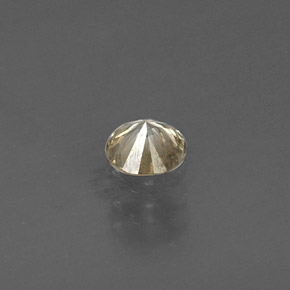 Diamante amarelo natural 0,17ct, corte redondo, VS