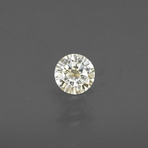Diamante amarelo natural 0,15ct, corte redondo, VS