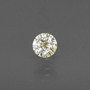 Diamante amarelo natural 0,15ct, corte redondo, VS