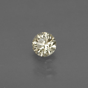 Diamante amarelo natural 0,18ct, corte redondo, VS