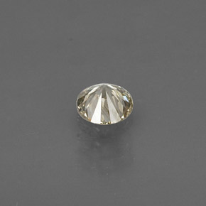 Diamante amarelo natural 0,18ct, corte redondo, VS