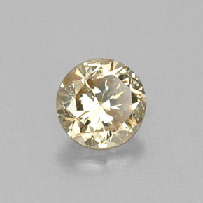 Diamante amarelo natural 0,17ct, corte redondo, VS