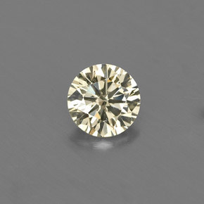 Diamante amarelo natural 0,17ct, corte redondo, VVS-VS