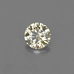 Diamante amarelo natural 0,17ct, corte redondo, VVS-VS
