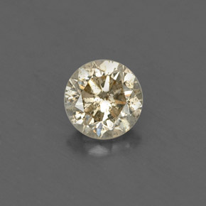 Diamante amarelo natural 0,20ct, corte redondo, VS-SI