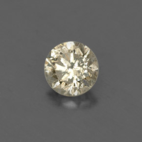 Diamante amarelo natural 0,20ct, corte redondo, VS-SI