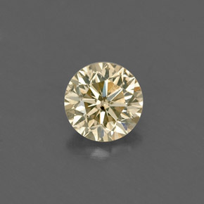 Diamante champanhe Natural 0.23ct, Corte Redondo, VS