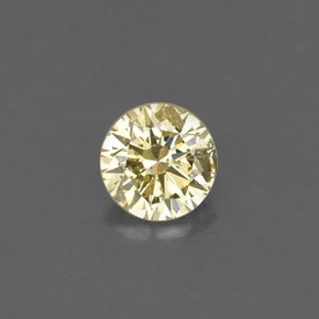 Diamante amarelo natural 0,16ct, corte redondo, VS-SI