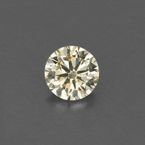 Diamante amarelo natural 0,15ct, corte redondo, VS