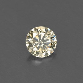 Diamante amarelo natural 0,15ct, corte redondo, VS