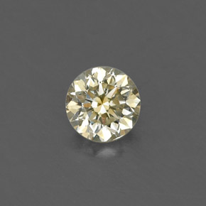 Diamante champanhe chique Natural 0.15ct, Corte Redondo, VS
