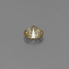 Diamante amarelo natural 0,20ct, corte redondo, VS