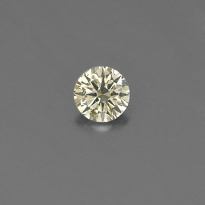 Diamante amarelo natural 0,15ct, corte redondo, VS