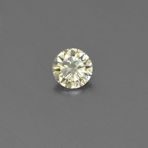 Diamante amarelo natural 0,15ct, corte redondo, VS