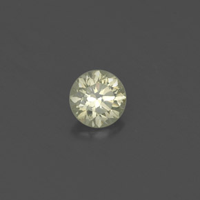 Diamante amarelo natural 0,20ct, corte redondo, VS
