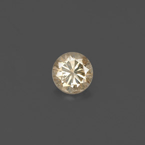 Diamante amarelo natural 0,18ct, corte redondo, VS