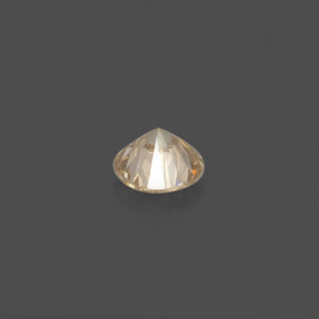 Diamante amarelo natural 0,18ct, corte redondo, VS