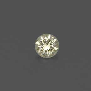 Diamante amarelo natural 0,14ct, corte redondo, VS