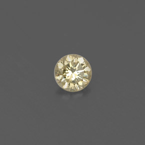 Diamante amarelo natural 0,13ct, corte redondo, VS