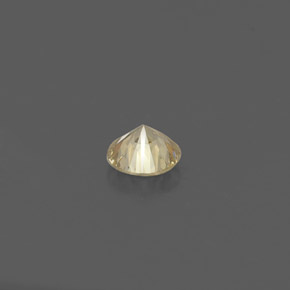Diamante amarelo natural 0,13ct, corte redondo, VS