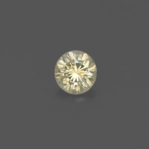 Diamante amarelo natural 0,19ct, corte redondo, VS