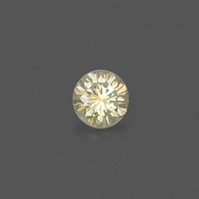 Diamante amarelo natural 0,19ct, corte redondo, VS