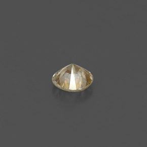 Diamante amarelo natural 0,17ct, corte redondo, VS