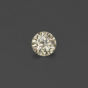 Diamante amarelo natural 0,16ct, corte redondo, VS