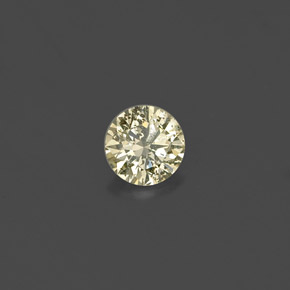 Diamante amarelo natural 0,16ct, corte redondo, VS