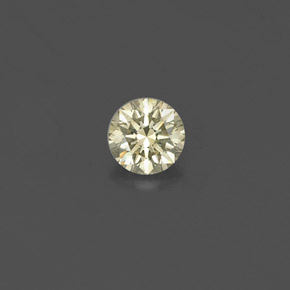 Diamante amarelo natural 0,15ct, corte redondo, VS