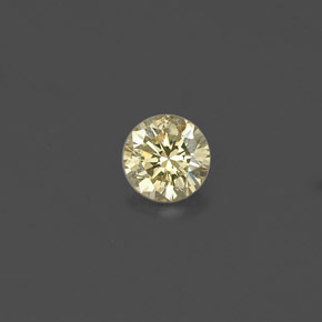 Diamante amarelo natural 0,15ct, corte redondo, VS