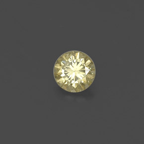 Diamante amarelo natural 0,21ct, corte redondo, VS