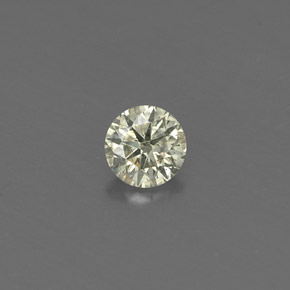 Diamante amarelo natural 0,18ct, corte redondo, VS