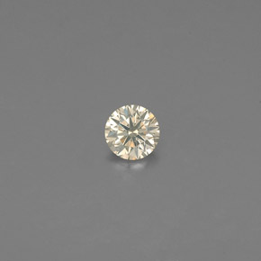 Diamante amarelo natural 0,10ct, corte redondo, VS