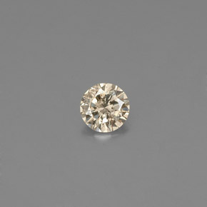 Diamante amarelo natural 0,13ct, corte redondo, VS