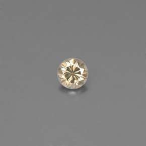Diamante amarelo natural 0,10ct, corte redondo, VS-SI