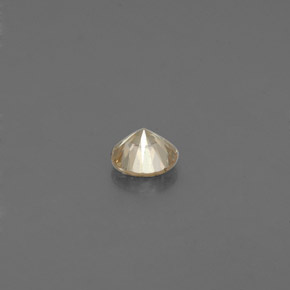 Diamante amarelo natural 0,09ct, corte redondo, VS