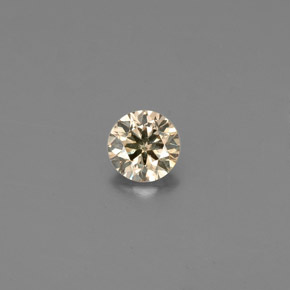 Diamante marrom natural 0,15ct, corte redondo, VS