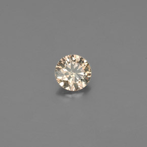 Diamante marrom natural 0,15ct, corte redondo, VS