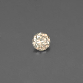 Diamante amarelo natural 0,08ct, corte redondo, VS