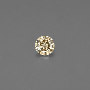 Diamante champanhe Natural 0.07ct, Corte Redondo, VS