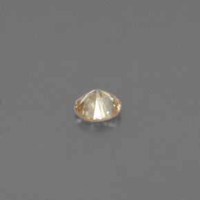 Diamante champanhe Natural 0.07ct, Corte Redondo, VS