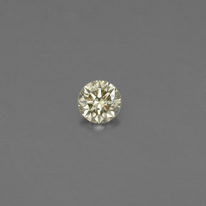 Diamante amarelo natural 0,09ct, corte redondo, VS