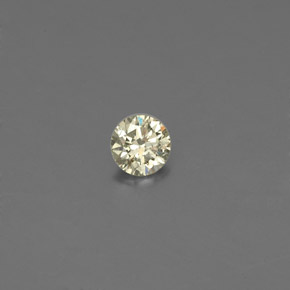 Diamante amarelo natural 0,09ct, corte redondo, VS